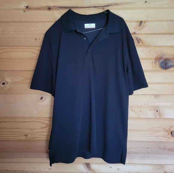 GRANDSLAM Performance Men's Polo T-Shirts, 3 Pack Grey, White, Black/Size Large - Picture 4 of 13